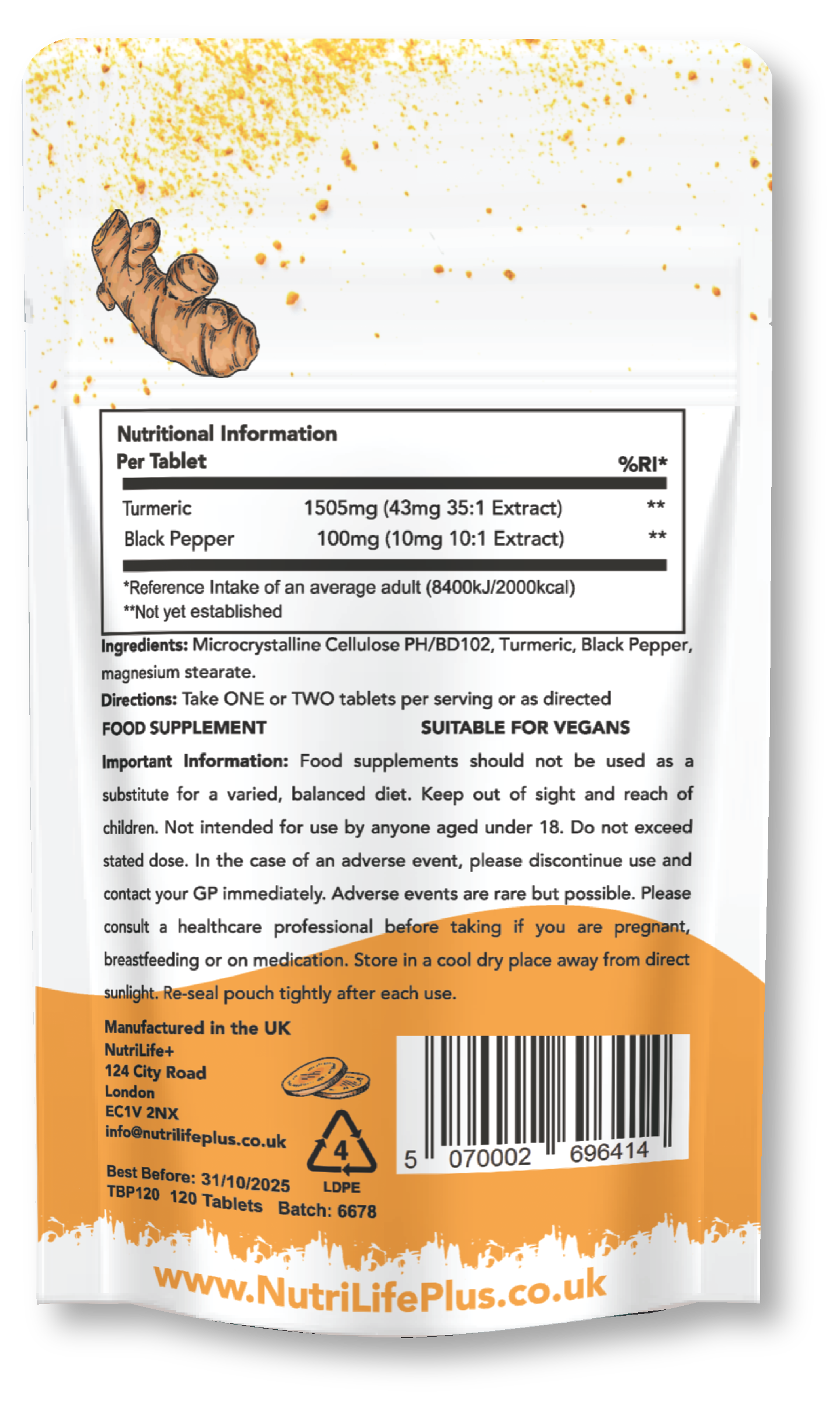 Turmeric & Black Pepper Tablets