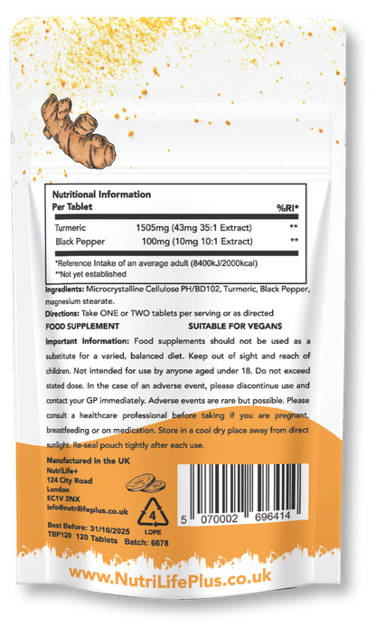 Turmeric & Black Pepper Tablets